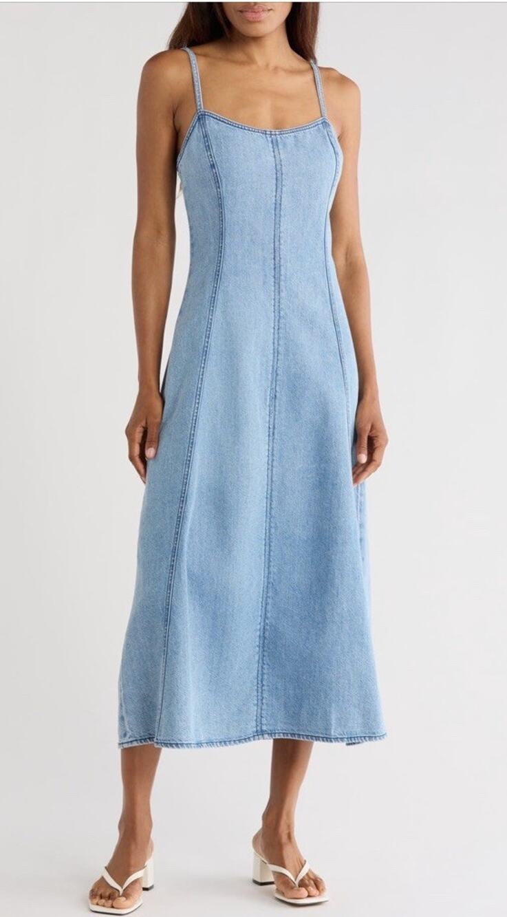Rag & Bone Martyna Dress Denim Sleeveless Sz 4 NWT $348